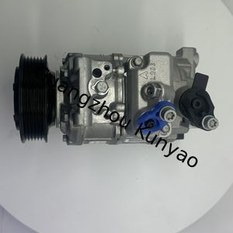DENSO 437100-7791 AC Compressor rear housing port connections