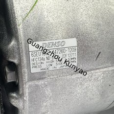 DENSO 447190-7293 AC Compressor rear housing port connections