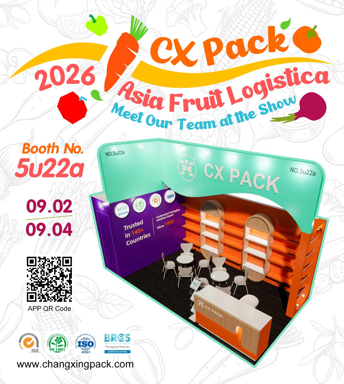 CX Pack Invitation – Fruit Logistica Asia 2026 Hong Kong, Booth 5U22A