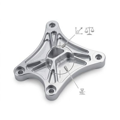 Custom 5-Axis CNC Machined Aluminum Components Complex Geometry Milling for Automotive Aerospace