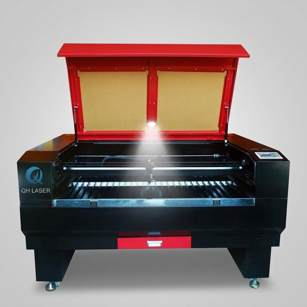 QH 1390 100W single head CO2 laser engraving machine 1300x900mm cutting acrylic